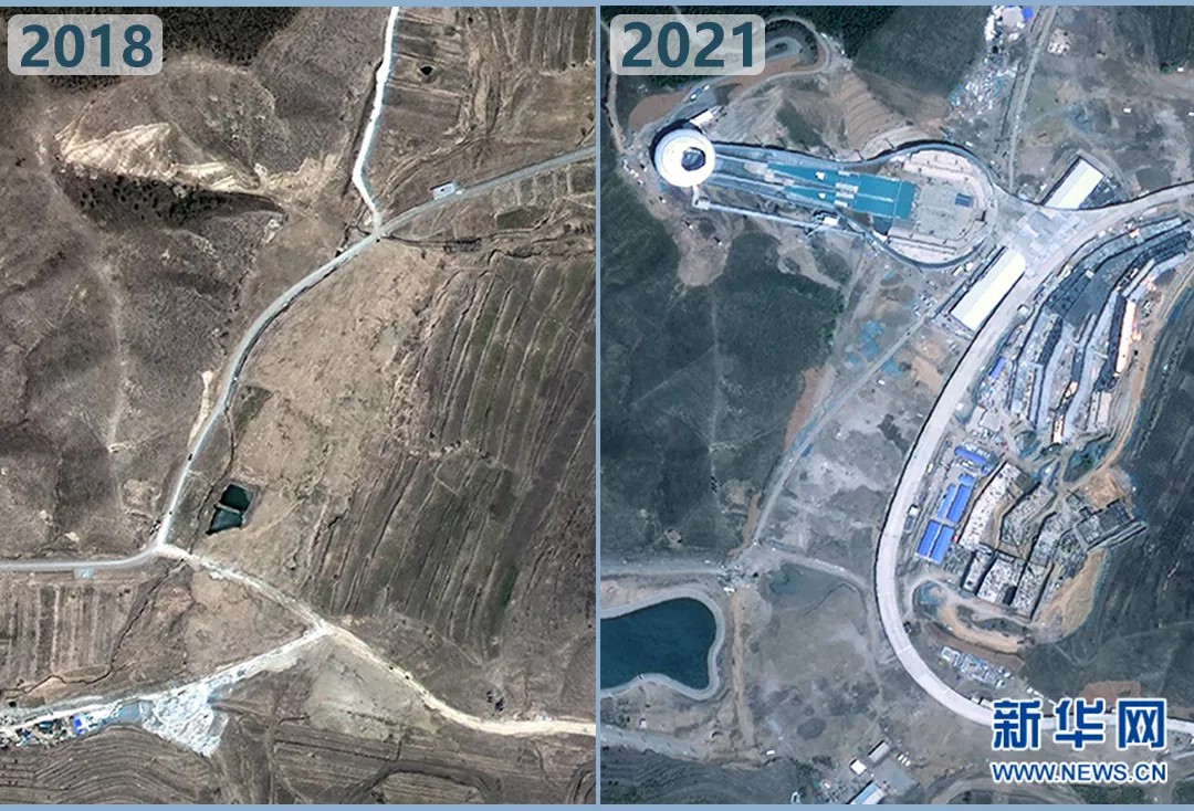 衛(wèi)星見證，這里如何變身“冬奧小城”