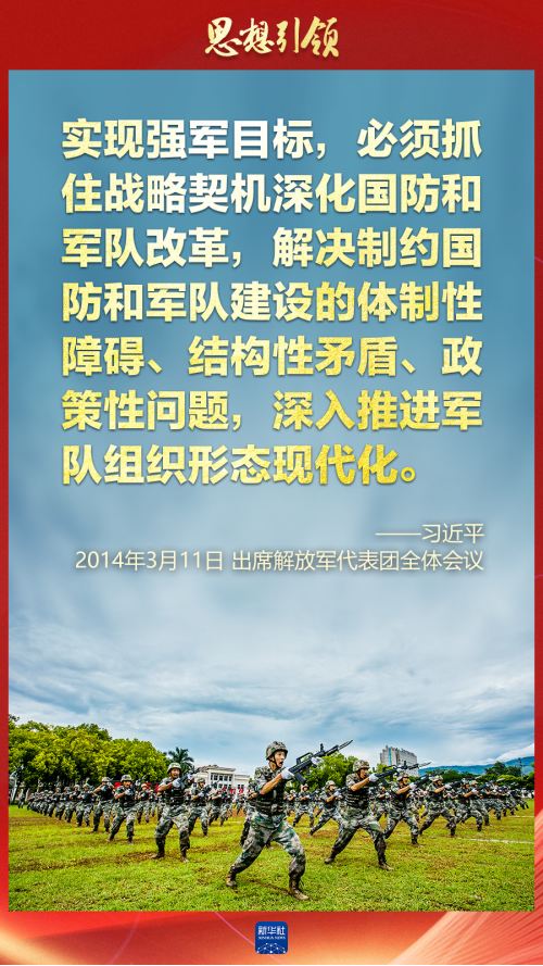 思想引領(lǐng)｜兩會(huì)上，習(xí)主席這樣談強(qiáng)軍之路