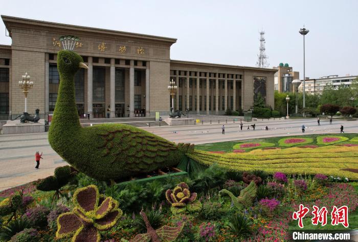 圖為航拍花壇。(無人機(jī)照片) 翟羽佳 攝