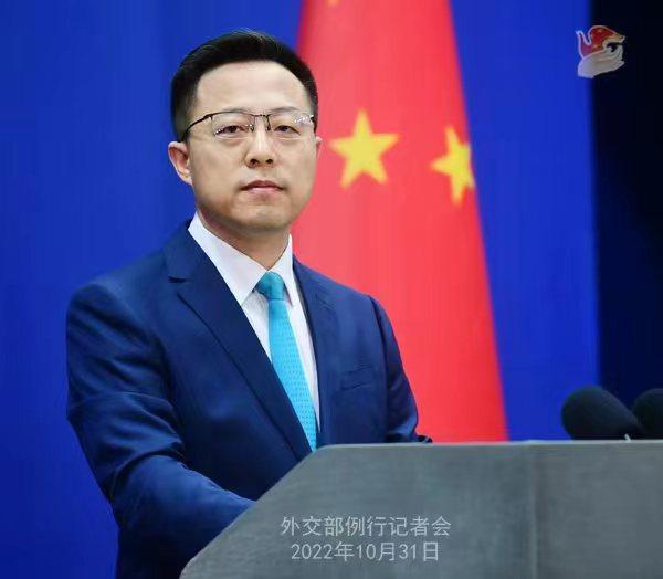 外交部發(fā)言人趙立堅。 薛偉 攝