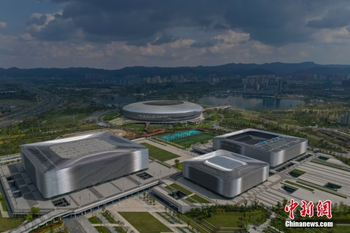 資料圖：航拍成都大運(yùn)會主場館。<a target='_blank' href='/' _fcksavedurl='/'><p  align=
