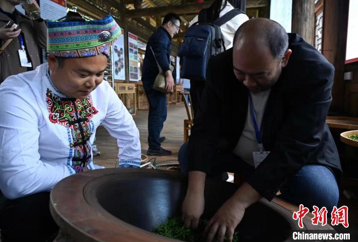 東盟國家媒體記者了解制茶工藝?！堊?攝