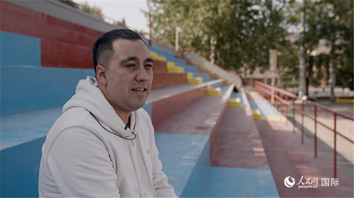土庫(kù)曼斯坦留學(xué)生若賀曼。人民網(wǎng) 張文捷攝