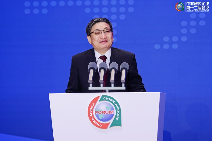 中國政府非洲事務(wù)特別代表劉豫錫在中非智庫論壇第十二屆會議開幕式上發(fā)表致辭。主辦方供圖
