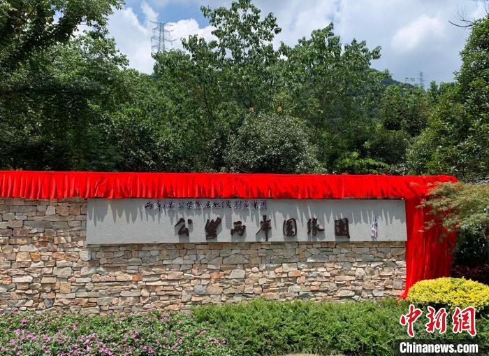 “公望兩岸圓緣園”開園?！」溻?攝