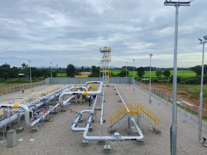 泰國(guó)新崗天然氣管道項(xiàng)目首站。卡瑪萊 攝