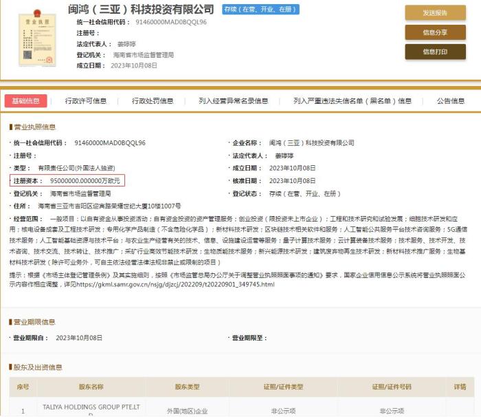  國家企業(yè)信用信息公示系統(tǒng)截圖。