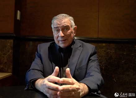 美中航空遺產(chǎn)基金會主席杰弗里·格林接受人民網(wǎng)專訪。 人民網(wǎng) 趙瞳攝