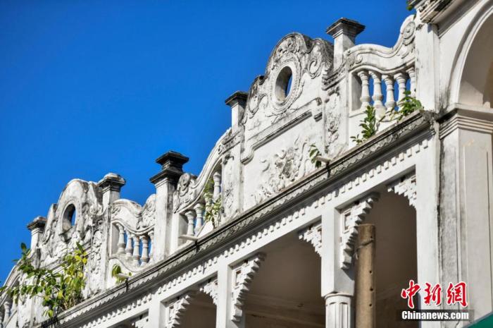 圖為文昌鋪前騎樓老街南洋風格建筑。 <a target='_blank' href='/' _fcksavedurl='/' ><p  align=