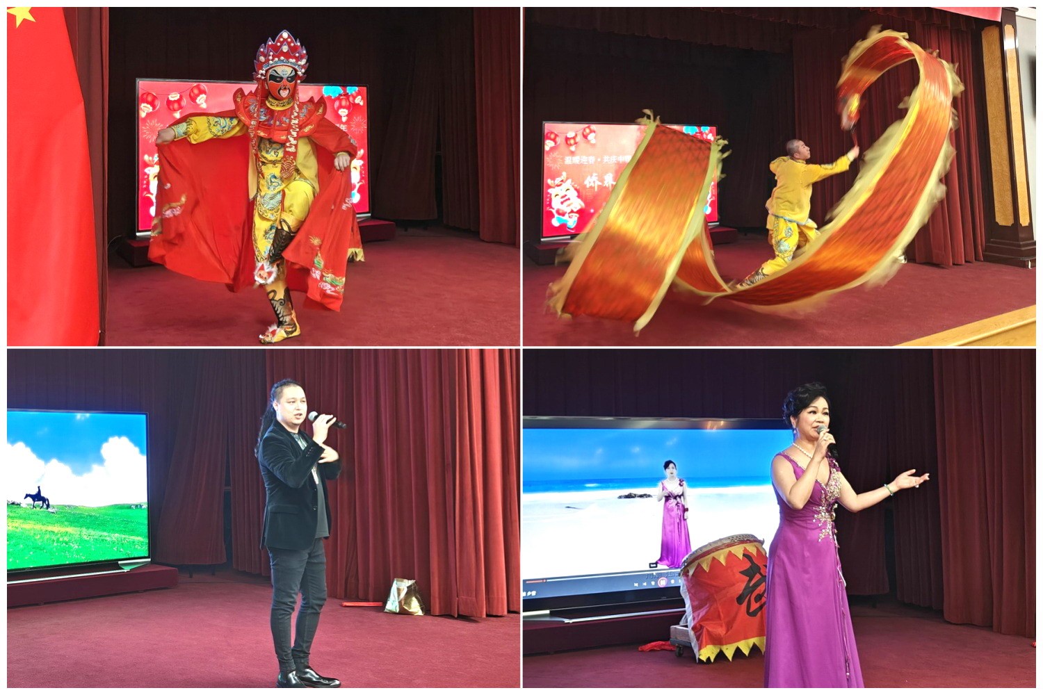 當(dāng)?shù)貎S界知名演員獻上精彩演出。主辦方供圖