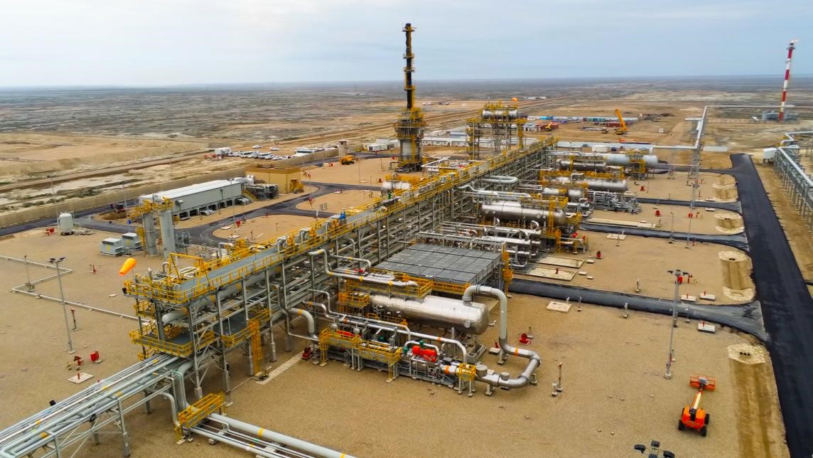 圖為西古爾納-1油田項目一景。中國石油（伊拉克）西古爾納公司供圖。