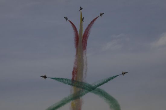 飛行表演現(xiàn)場。王曉東 攝