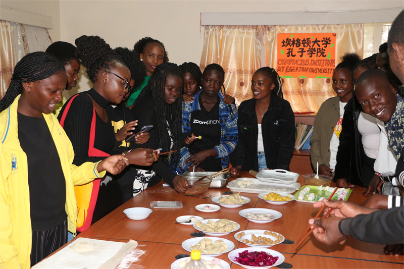 活動現(xiàn)場。肯尼亞埃格頓大學(xué)孔子學(xué)院供圖