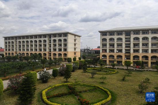 這是2024年2月16日在埃塞俄比亞杜凱姆市拍攝的東方工業(yè)園。 新華社記者 李亞輝 攝