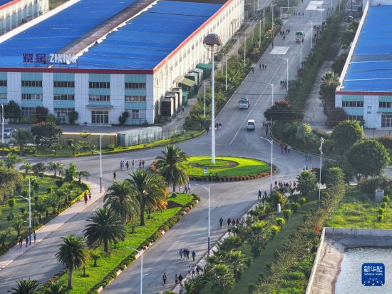 這是2023年10月31日在埃塞俄比亞杜凱姆市拍攝的東方工業(yè)園。 新華社發(fā)（東方工業(yè)園供圖）