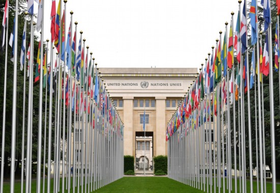 這是2023年5月21日在瑞士日內(nèi)瓦拍攝的聯(lián)合國萬國宮。新華社記者連漪攝