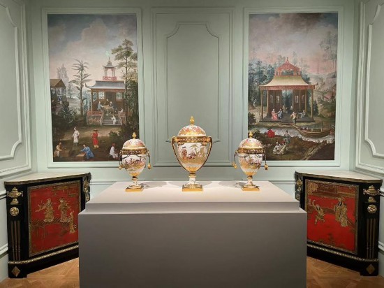 路易十五王后瑪麗·萊什琴斯卡的“中國(guó)人廳”。新華社記者徐壯 攝
