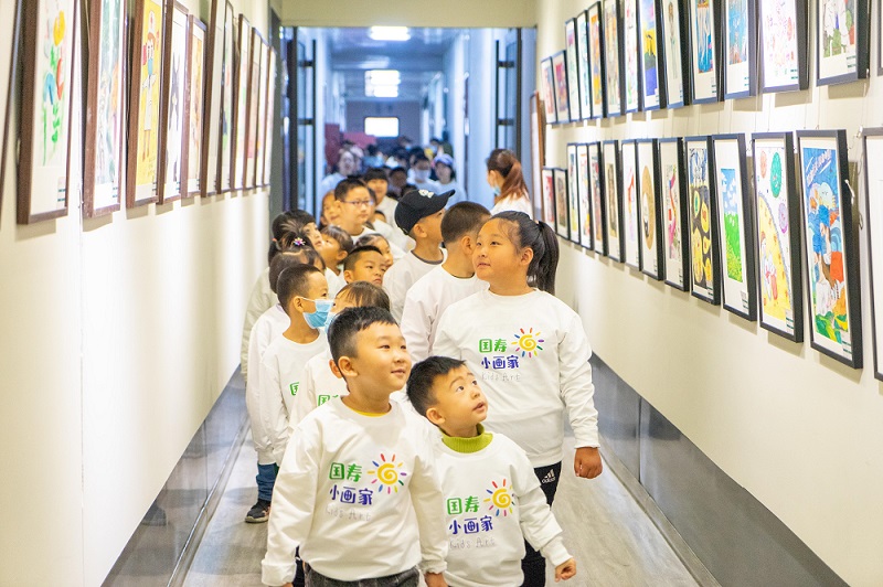 國(guó)壽小畫家創(chuàng)意作品征集活動(dòng)啟幕。單位供圖
