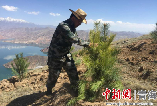 圖為尖扎干部職工生態(tài)建設和環(huán)境保護現(xiàn)場。尖宣 供圖