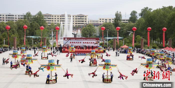 圖為青海省海東市非遺展示。(資料圖) 海東市文體旅游廣電局 供圖