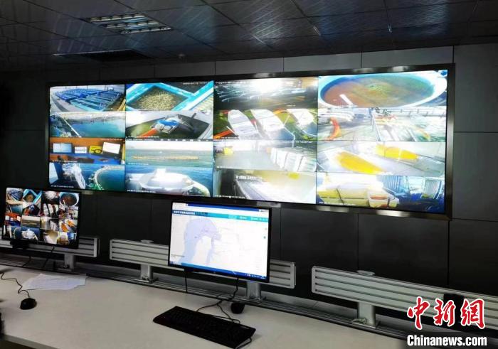 資料圖為生產(chǎn)平臺實時監(jiān)控視頻實現(xiàn)高速率、低時延回傳?！∏嗪Ｒ苿雍Ｄ戏止竟﹫D