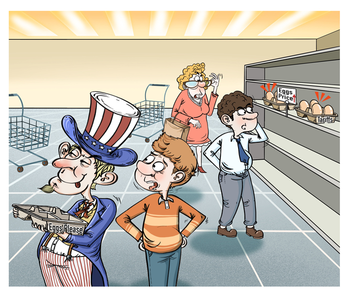 漫畫作者：譚希光（人民網(wǎng)版權(quán)圖片，未經(jīng)授權(quán)請勿轉(zhuǎn)載。）