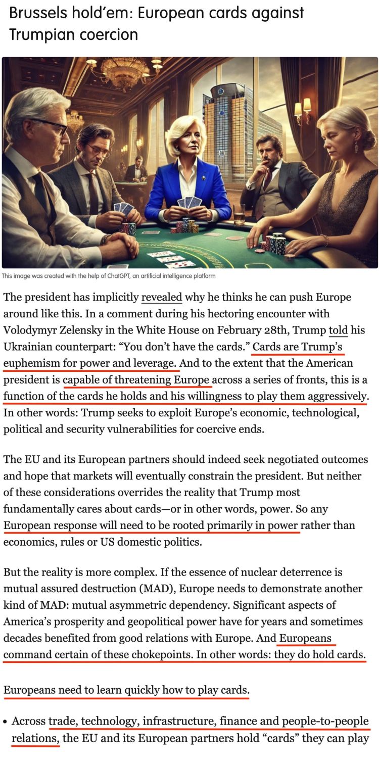 深觀察丨“只要團(tuán)結(jié)，歐盟反制美國的王牌很多”