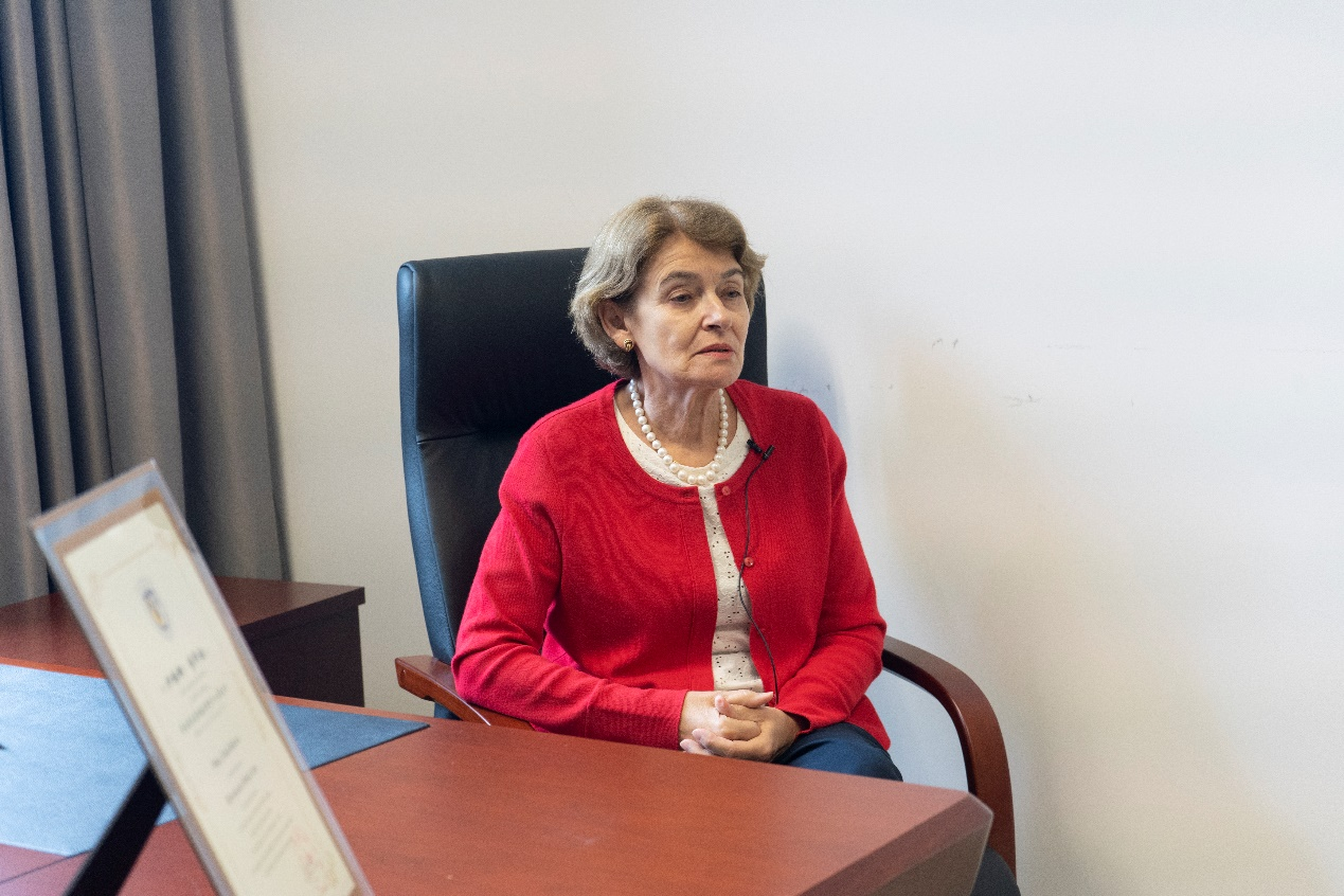 聯(lián)合國教科文組織前總干事伊琳娜·博科娃接受人民網(wǎng)采訪。人民網(wǎng) 常沙攝