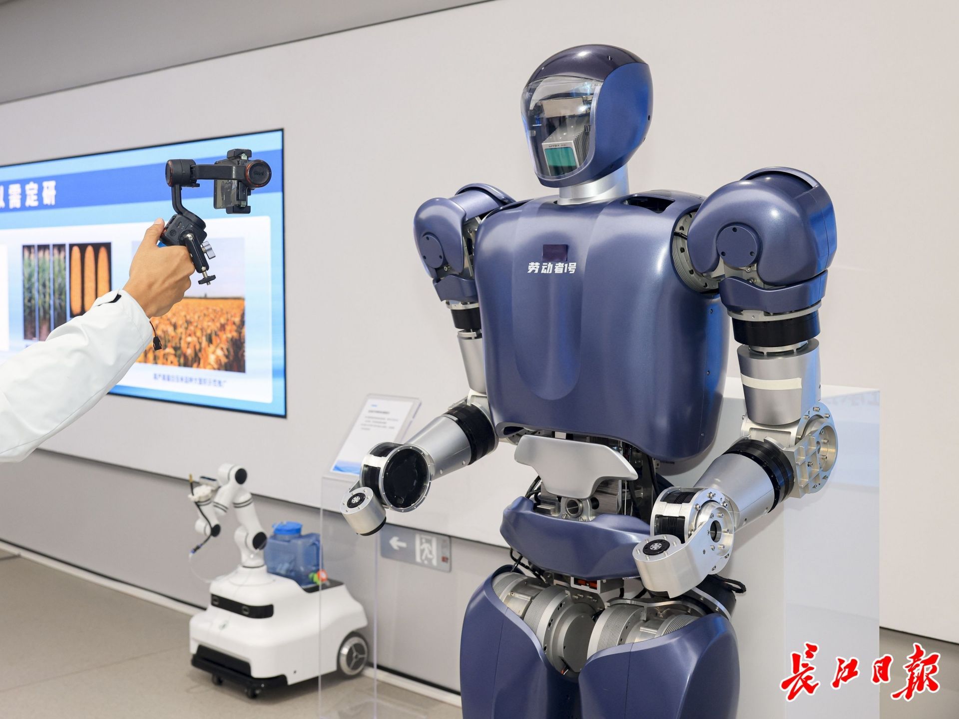 格藍若人形機器人。長江日報記者胡冬冬 攝