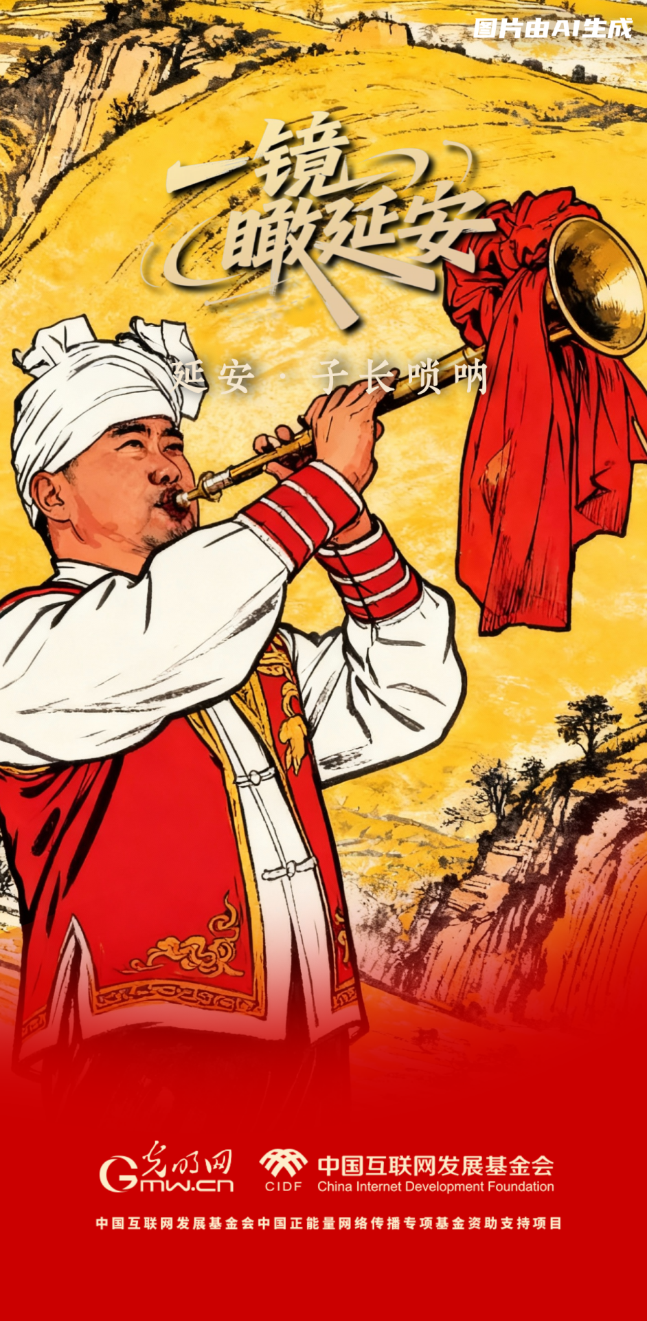 【一鏡瞰延安·AI海報】跟著這些非遺文化，感受老區(qū)風土人情