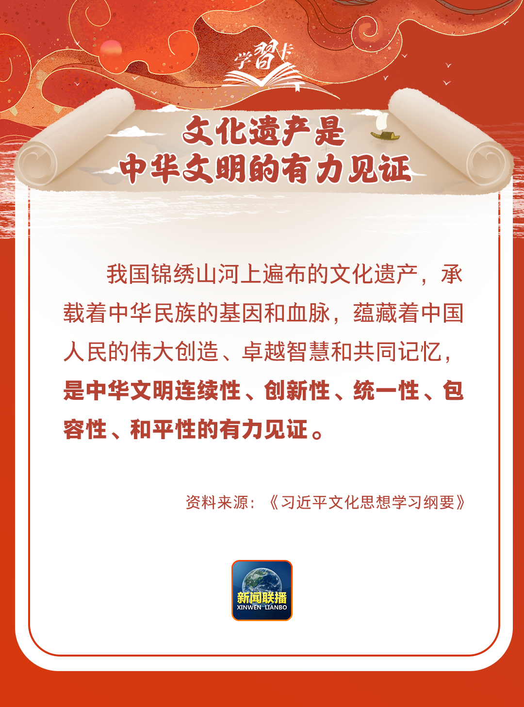 學(xué)習(xí)卡丨守護(hù)好中華民族的文化瑰寶！