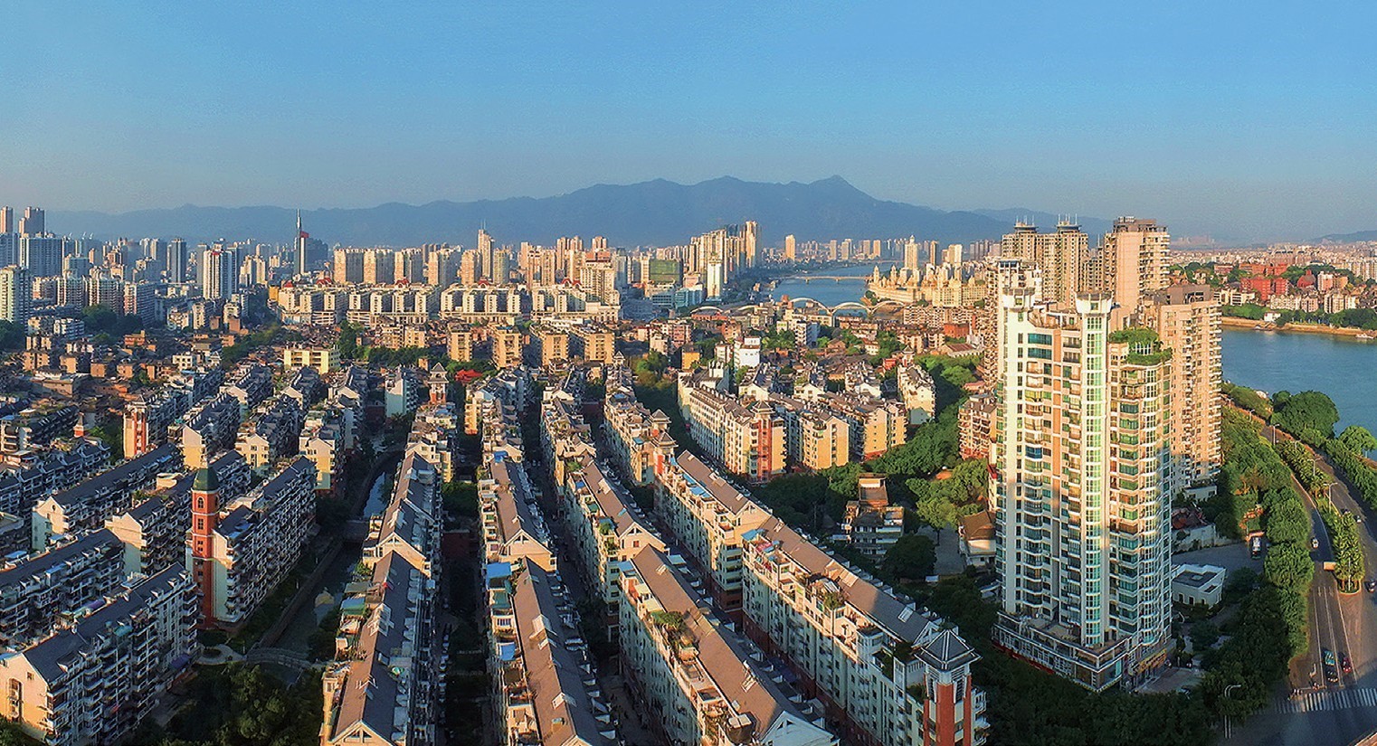 2018年，福州市臺江區(qū)蒼霞新城，高樓拔地而起，舊貌換新顏。