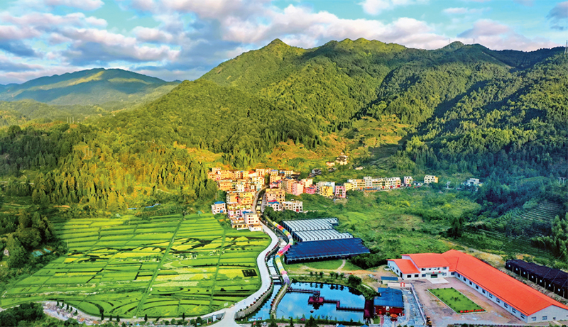 林茂田豐、天藍(lán)水清的“七彩”后洋村。 寧德市委宣傳部供圖 （2023年第24期《求是》雜志刊發(fā)）