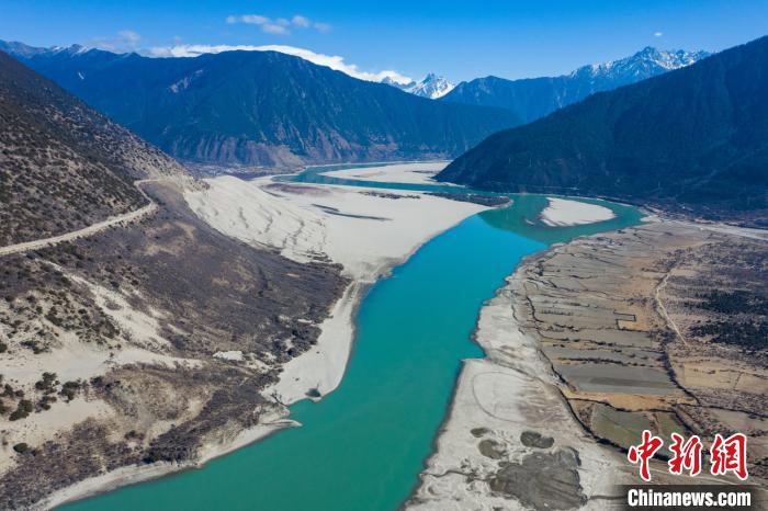 航拍米林丹娘佛掌沙丘景點(diǎn)?！『闻罾?攝