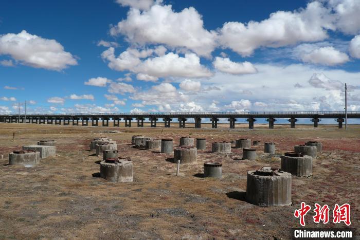 圖為中鐵西北院清水河樁基試驗(yàn)場。(資料圖) 中鐵西北科學(xué)研究院供圖