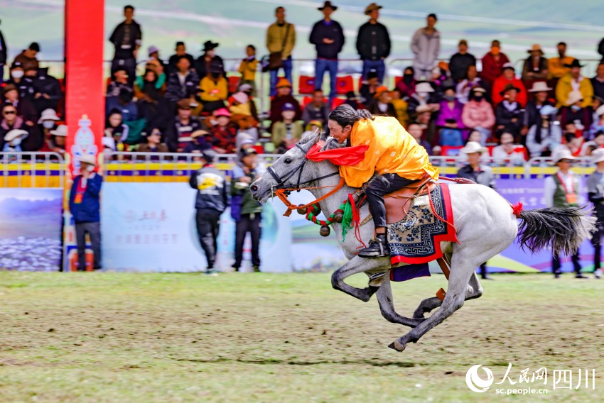 馬術(shù)表演現(xiàn)場(chǎng)。洛絨尼瑪攝