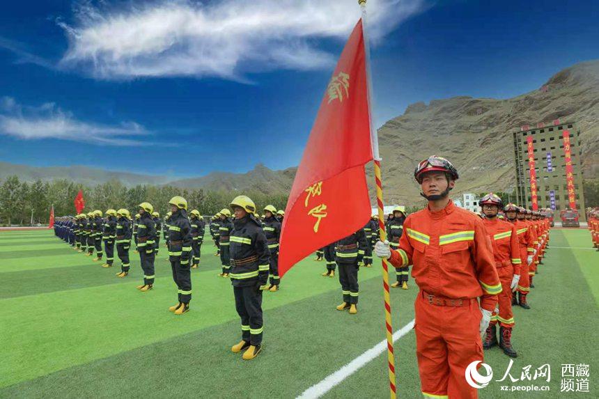 誓師大會現(xiàn)場。 人民網(wǎng) 李海霞 攝