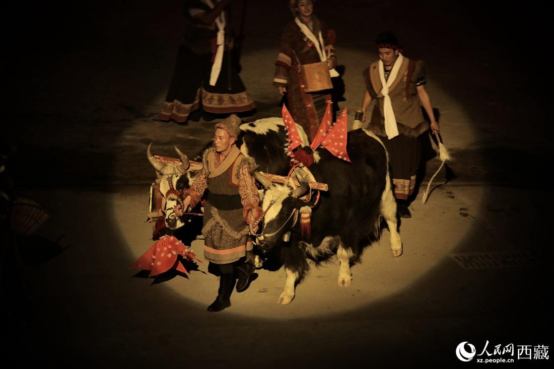 試演現場。人民網次仁羅布攝