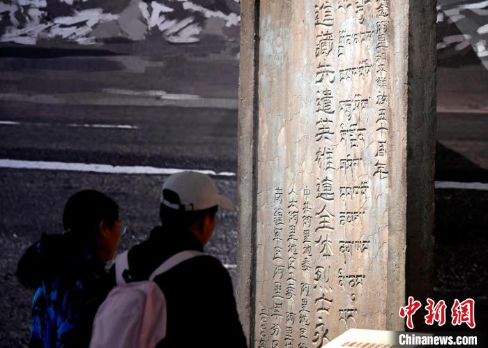 圖為5月18日，觀眾正在欣賞展覽?！±盍?攝