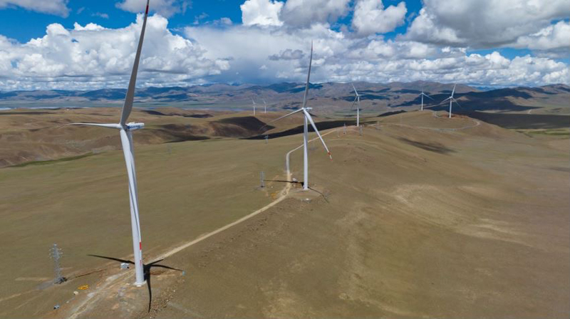 西藏措美哲古風(fēng)電場(chǎng)。受訪者供圖
