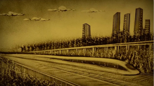 【沙畫(huà)】改革開(kāi)放，讓夢(mèng)想觸手可及